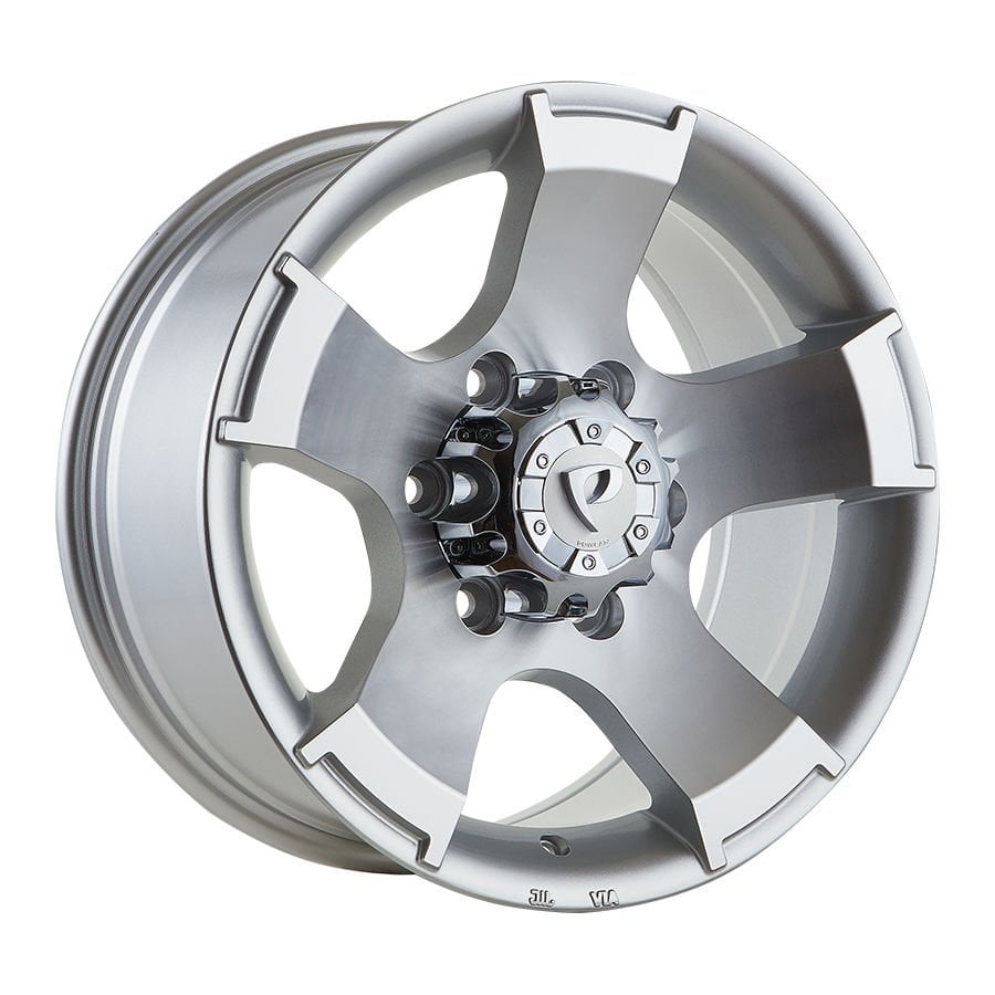 BKY 0159 8X16inç BKY-0159 5X160 ET25 65.1 SILVER MACHINED çelik jant