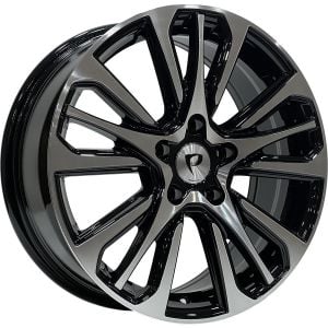 BKY 0057 7X17inç 4X100 ET40 66.1 BLACK MACHINED XL ÇELİK JANT