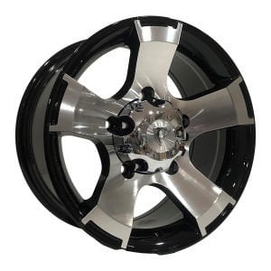 BKY 0159 8X16inç BKY-0159 5X160 ET25 65.1 BLACK MACHINED çelik jant
