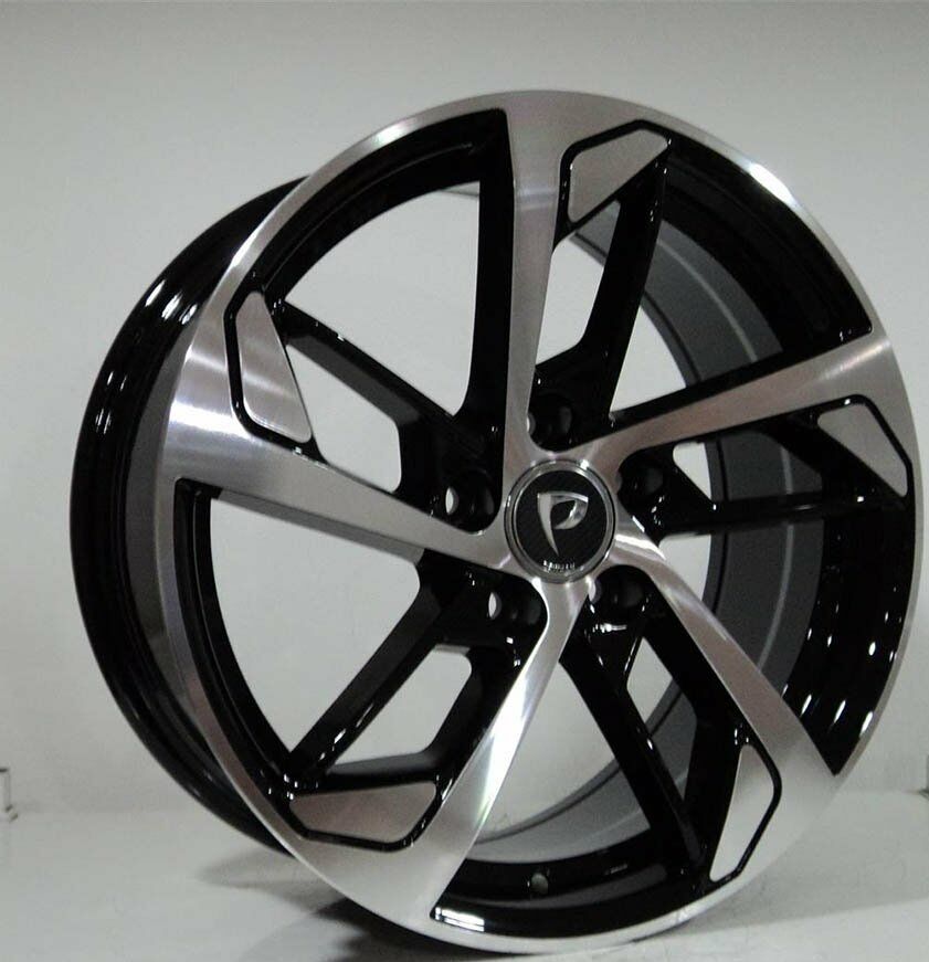 BK-5366 8x18inç 5x112 ET40 66.45 Black Machıned REPLİKA Çel