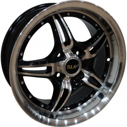 Slk SLK 1208 6.5x15inç 4x100 Black Ful Machined Çelik Jant