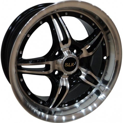 Slk SLK 1208 6x14inç 4x100 Black Ful Machined Çelik Jant