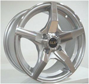 Slk SLK 1236 6x14inç 4x100 Silver Machined Çelik Jant