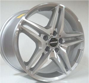 Powcan BK 443 9.5x18inç 5x112 Hyper Silver  Replika Çelik Jant