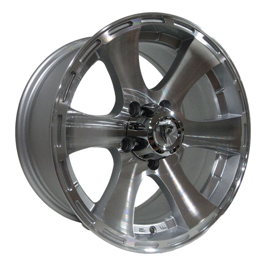 BK 5537 8X16inç  6X130 ET25 84.1  silver MACHINED çelik jant