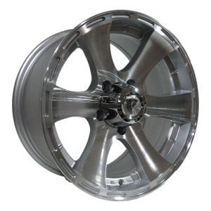 BK 5537 8X16inç  6X130 ET25 84.1  silver MACHINED çelik jant