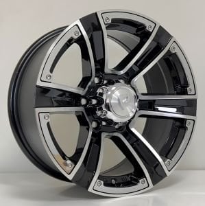 BK 1116 7.5X16inç  6X130 ET0 84.1 BLACK MACHINED XL çelik jant
