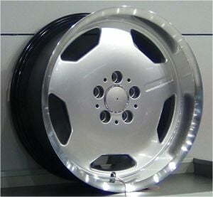 Powcan BK 632 8x16inç 5x112 Hyper Silver  Machined  Replika Çelik Jant
