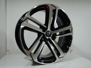 Powcan BK 5447 6.5x17inç 4x108 et20 65.1 BLACK MACHINED Çelik Jant