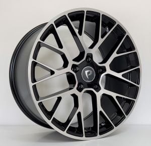 BK 998 10X20İNÇ  5X112 ET19 66.45 BLACK MACHINED XL ÇELİK JANT