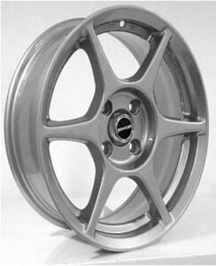 Powcan BK 353 6x14inç 4x100 et35 73.1 Silver Machined Çelik Jant
