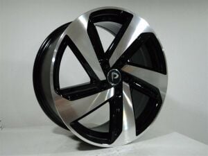 BK 5503 7.5x17inç 5x112 ET40 57.1 BLACK MACHINED REPLİKA Çelik Jant