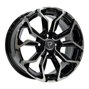 BK 1058 7X17İNÇ  4X100 ET37 60.1 BLACK MACHINED XL ÇELİK JANT