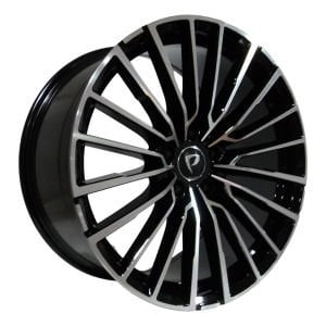 BK 5569 10X20İNÇ  5X112 ET40 66.6 BLACK MACHINED XL ÇELİK JANT