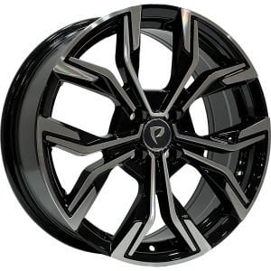 BK 5920 7X17İNÇ  4X100 ET40 60.1 BLACK MACHINED XL ÇELİK JANT