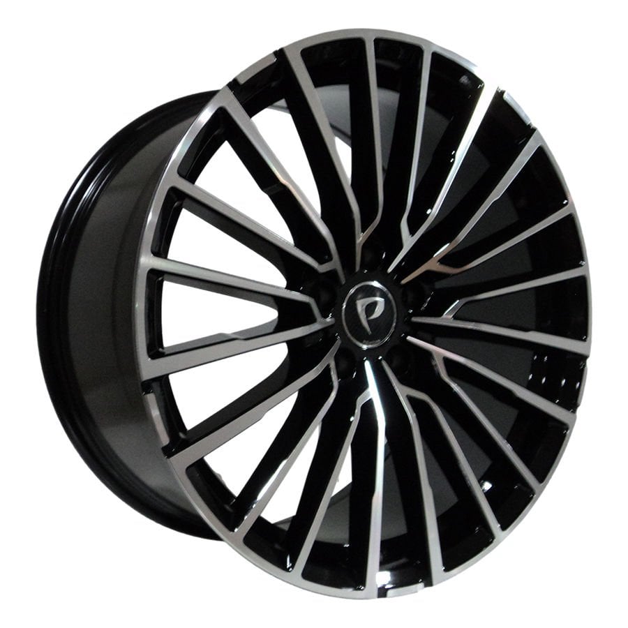 BK 5569 8.5X20İNÇ  5X112 ET25 66.6 BLACK MACHINED XL ÇELİK JANT