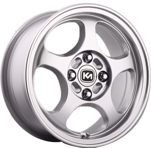 Kormetal KM 334 5.5x14inç 4x100 et35 67.1 Silver Machined Çelik Jant