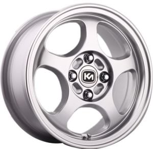 Kormetal KM 334 5.5x14inç 4x100 et35 67.1 Silver Machined Çelik Jant