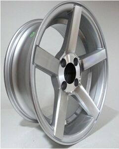 Powcan BK 693 6x14inç 4x100 et30 73.1 Silver Machined Çelik Jant