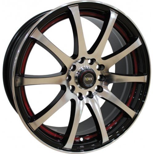 Megatork TORK 355 6.5x15inç 4x100/108 Black Under Red Çelik Jant