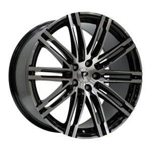 BK 841 9X20İNÇ  5X112 ET26 66.45 BLACK MACHINED XL ÇELİK JANT