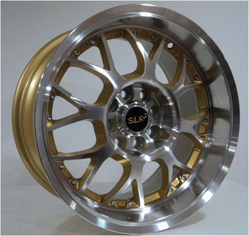 Slk SLK 1010 7x14inç 4x100/108 Gold Machined Çelik Jant