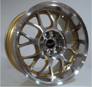 Slk SLK 1010 7x14inç 4x100/108 Gold Machined Çelik Jant