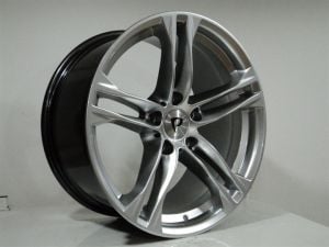 BK 5418 9x18inç 5x120 ET37 72.56 HYPER SILVER Machined Çelik Jant