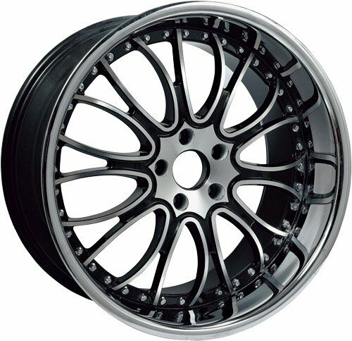 Slk SLK 1115 8.5x20inç 5x120 Black Machined Çelik Jant