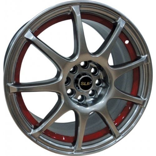 Slk SLK 1169 6.5x15inç 4x100/108 Hyper Silver Red Çelik Jant