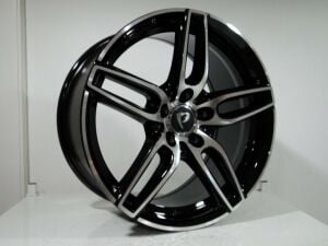 BK 5434 8x18inç 5x112  ET45 66.56 Black Machined Çelik Jant