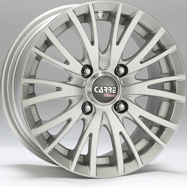 Carre CAR 414 6x14inç 4x100 Black + Silver Diamond Çelik Jant
