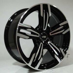 SRW 5191 8.5x18inç 5x120 Black Machined Çelik Jant