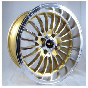 Slk SLK 1461 7x14inç 4x100 Gold Machined Çelik Jant