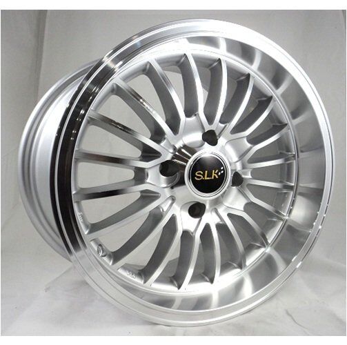 Slk SLK 1461 8x15inç 4x100 Silver Machined Çelik Jant