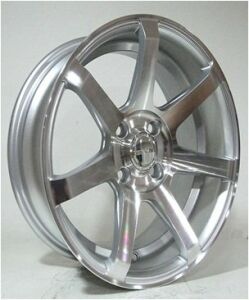 Powcan BK 5077 7x15inç 4x100 et31 73.1 Silver Machined Çelik Jant