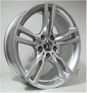 Powcan Bk 5183 9x18inç 5x120 et37 72.56 Metallic Shıney Sılver Machined  Çelik Jant