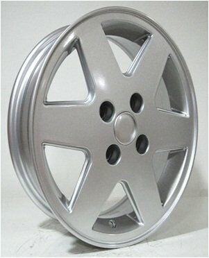 Powcan BK 5163 6x14inç 4x98 et34 58.6 Silver Machined ÇELİK JANT