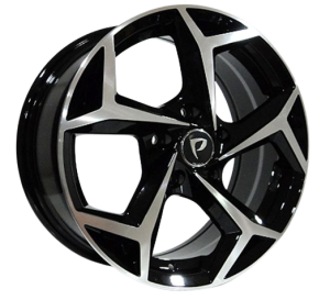 BK 5340 7.5X17inç  5X100 ET35 57.1 BLACK MACHINED XL ÇELİK JANT