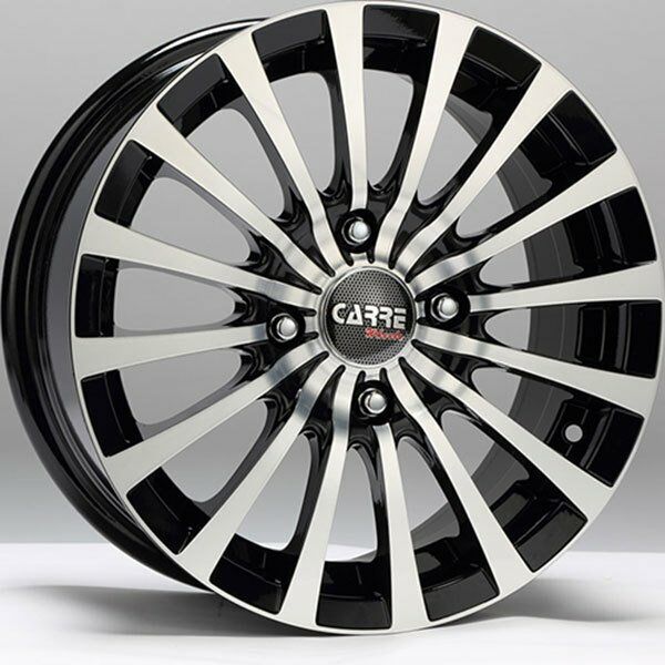 Carre CAR 580 6.5X15inç 5x114.3 Black + Silver Diamond Çelik Jant