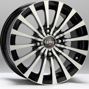 Carre CAR 580 6.5X15inç 5x114.3 Black + Silver Diamond Çelik Jant