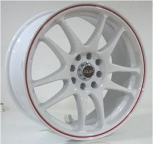 Slk SLK 2030 6.5x15inç 4x100/108 White Red Çelik Jant