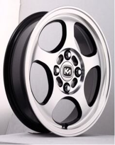 Kormetal KM 234 6X14inç 4X100 Silver+ Black + Red Machined Çelik Jant