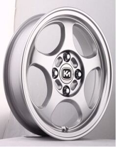 Kormetal KM 234 6X14inç 4X100 Silver+ Black + Red Machined Çelik Jant