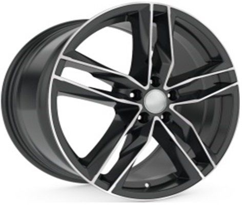 DY-180 9x20inç 5x130 ET50 71.6 Black MACHINED REPLİKA Çelik Jant