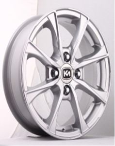 Kormetal KM 285 6.5X15inç 4x108 Silver + Black Diamond FORD Çelik Jant