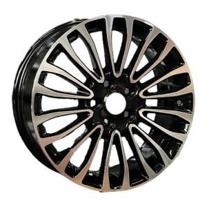BKY 1158 7X17İNÇ  5X108 ET50 63.4 BLACK MACHINED XL ÇELİK JANT