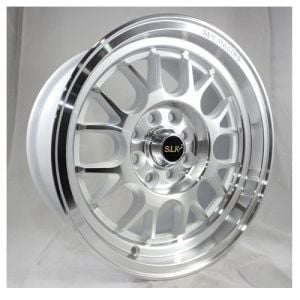 Slk SLK 1464 8x15inç 4x100/108 Silver Machined Çelik Jant