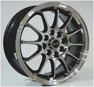 Slk SLK 9020 5.5x14inç 4x100/108 Black Machined Çelik Jant