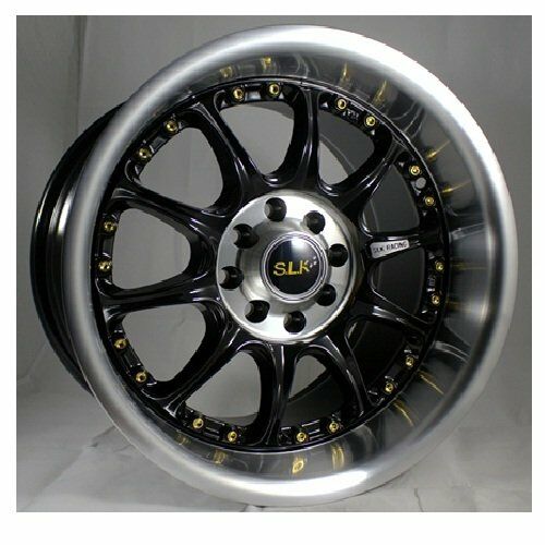 Slk SLK 1466 8x15inç 4x100/108 Black Machined Çelik Jant